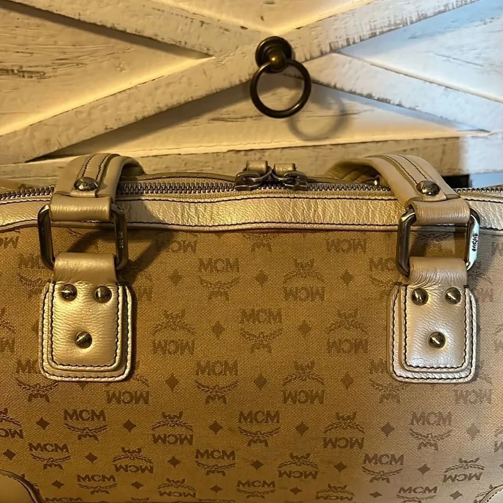 MCM MUNCHEN FABRIC SATCHEL - Picture 4 of 14